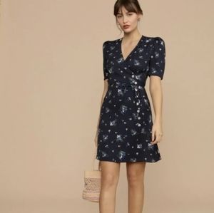 Rouje Gabinette Gabin Wrap Tea dress NWT 38